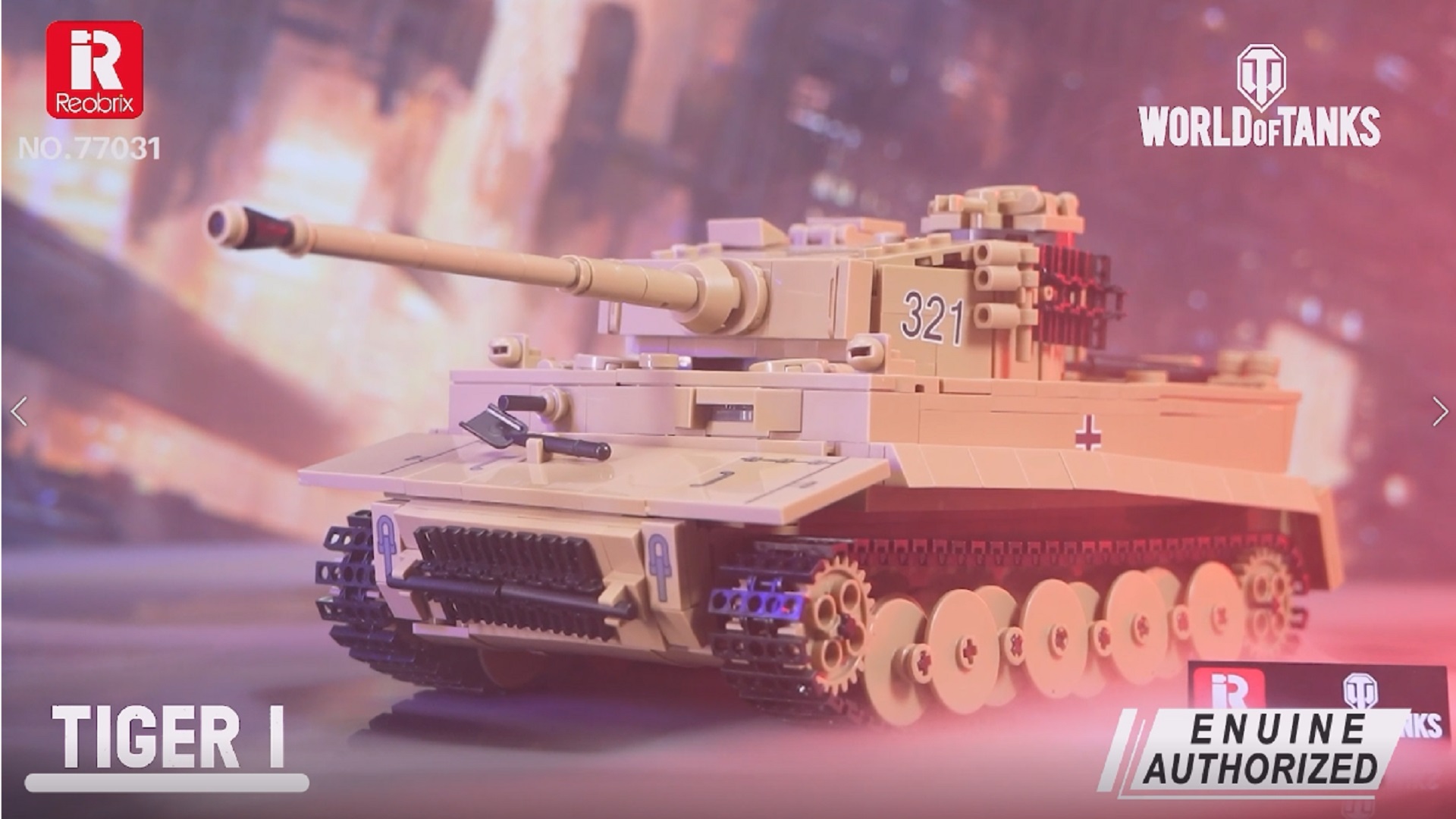 Amazon.com: Reobrix Tiger I Tank Building Block Set for Adult,WW2